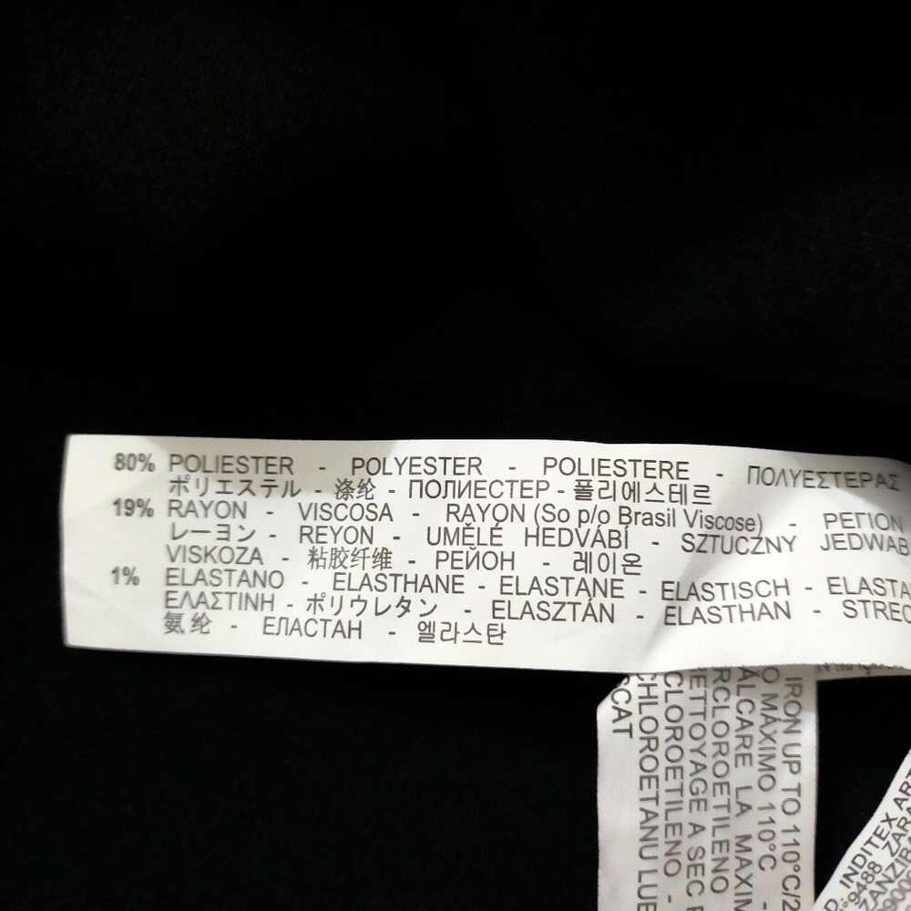 Zara Trf Collection Black Fit and Flare Mini Dress Back Cut Out - Picture 12 of 13